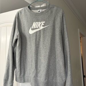 Nike women’s Heather Gray Crewneck Sweater